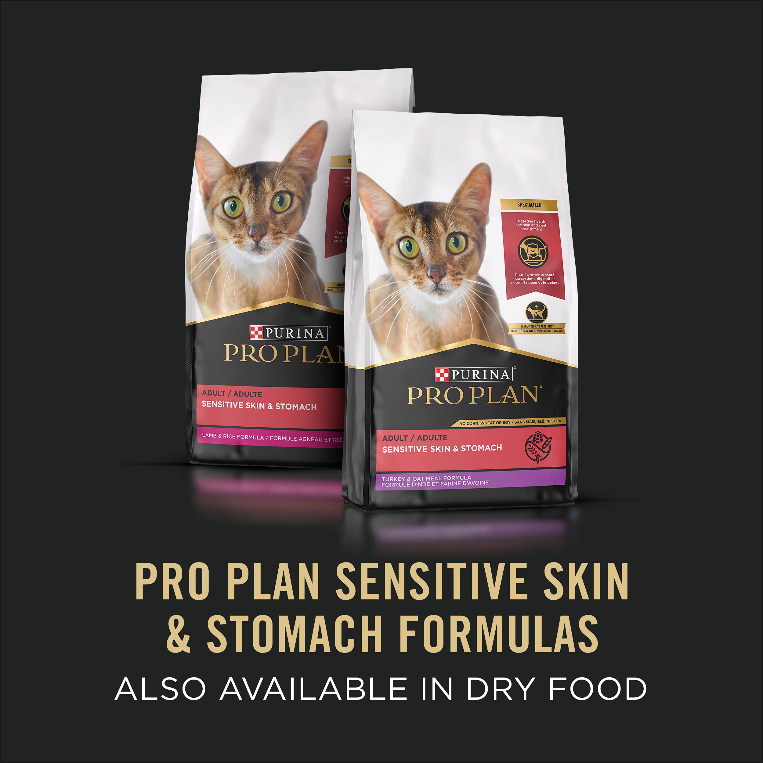 Purina Pro Plan pack of 24 3 oz cans for convenient feeding