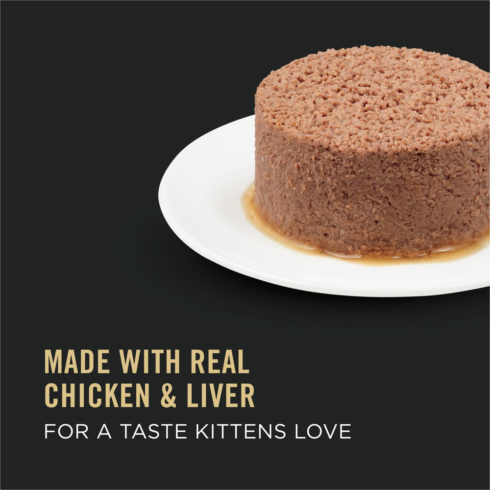 Purina Pro Plan Development closeup texture displaying smooth pate for nibbling