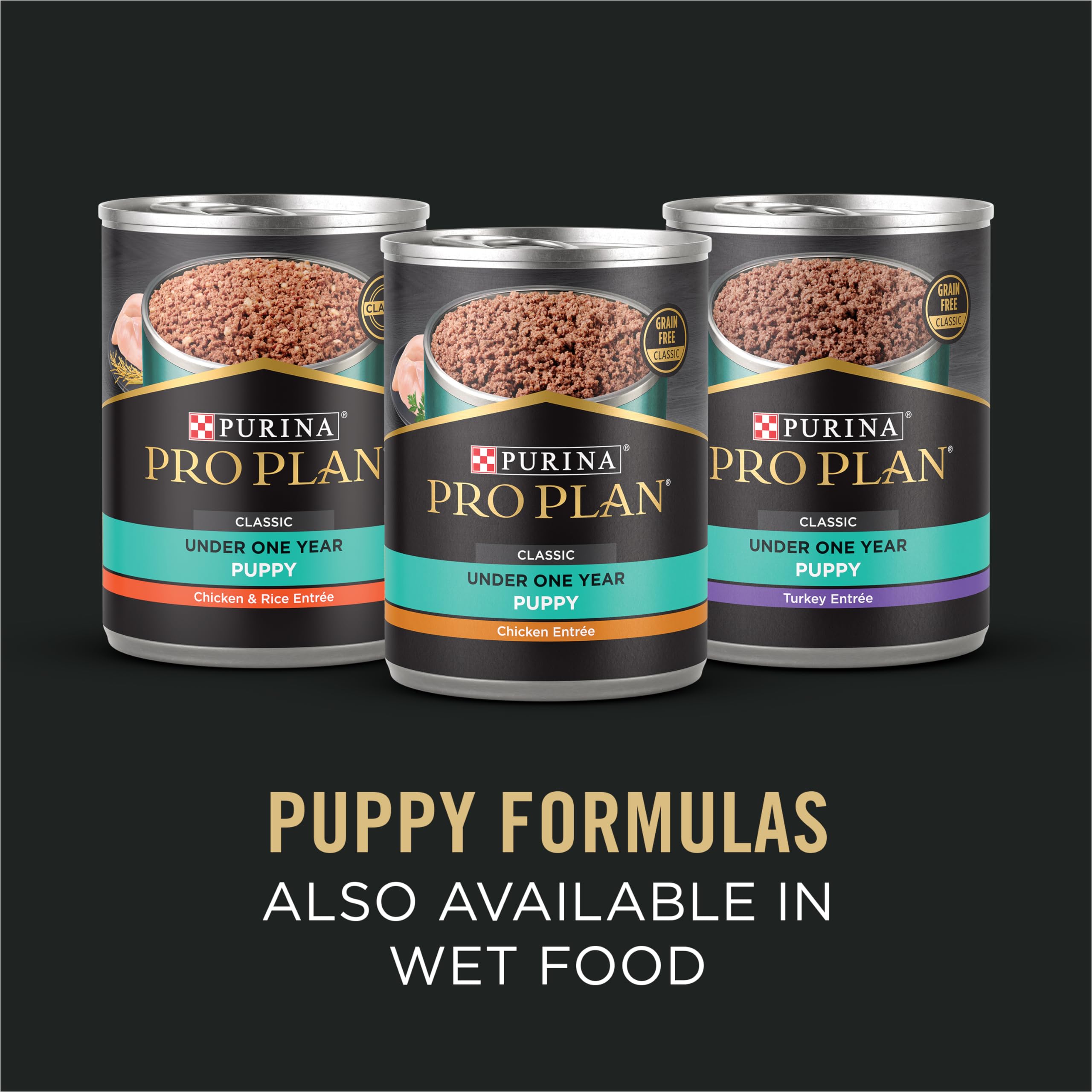 Purina Pro Plan prebiotic fiber supporting intestinal bacteria in puppies.