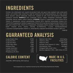Purina Pro Plan probiotics and prebiotic fiber support digestive balance.