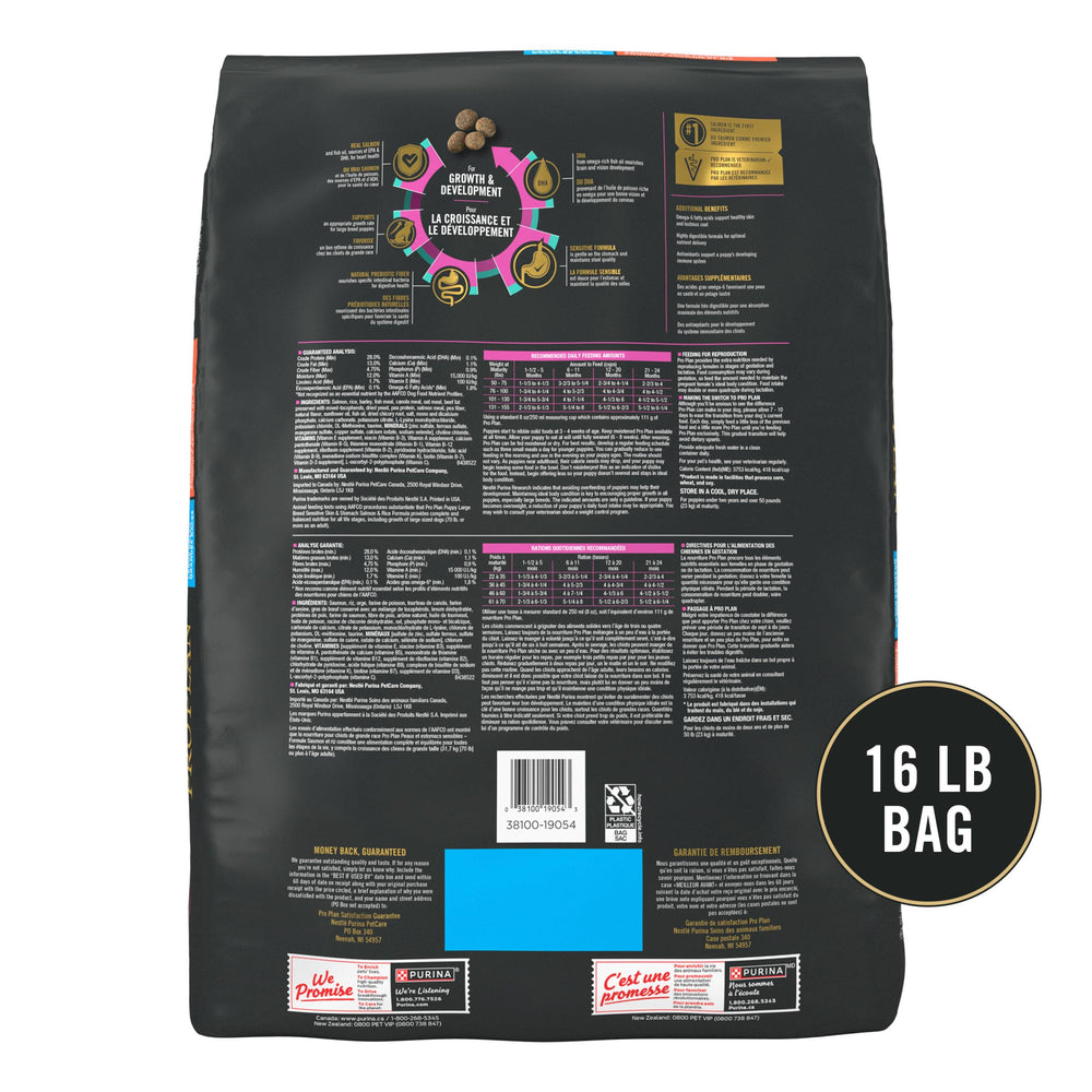 Purina Pro Plan guaranteed live probiotics support digestive and immune health.