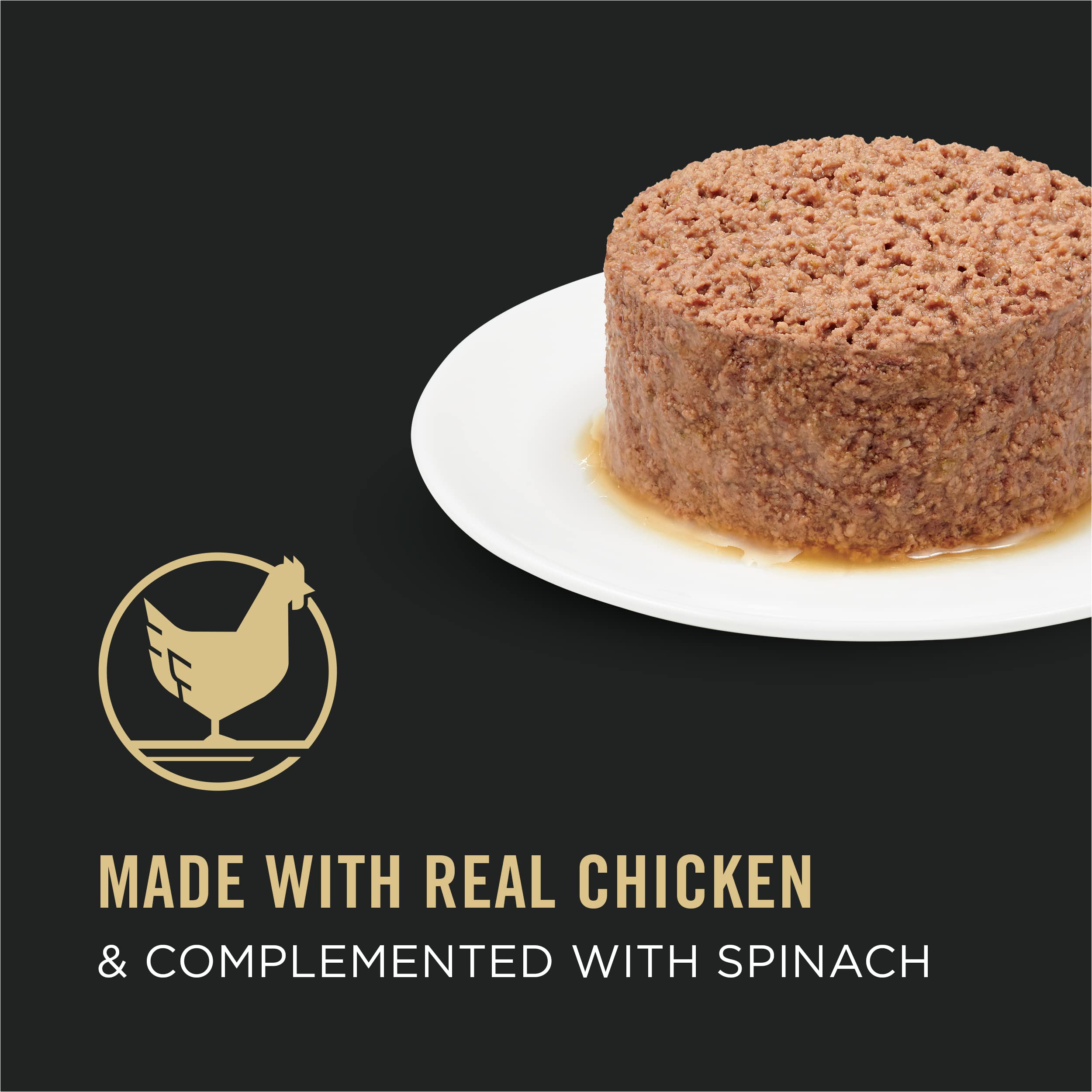 Purina Pro Plan pull-top can close-up showing convenient serving for households.