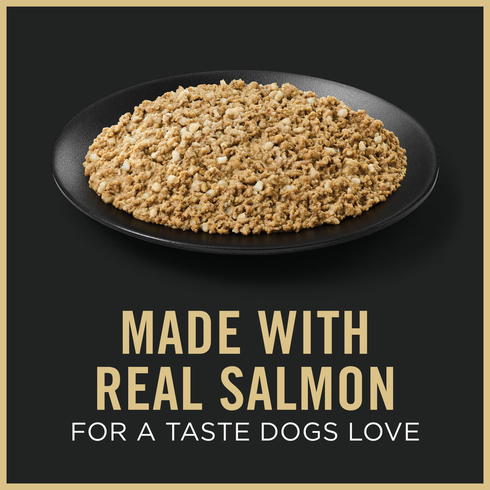 Purina Pro Plan Puppy Classic wet can with real salmon and rice flavor