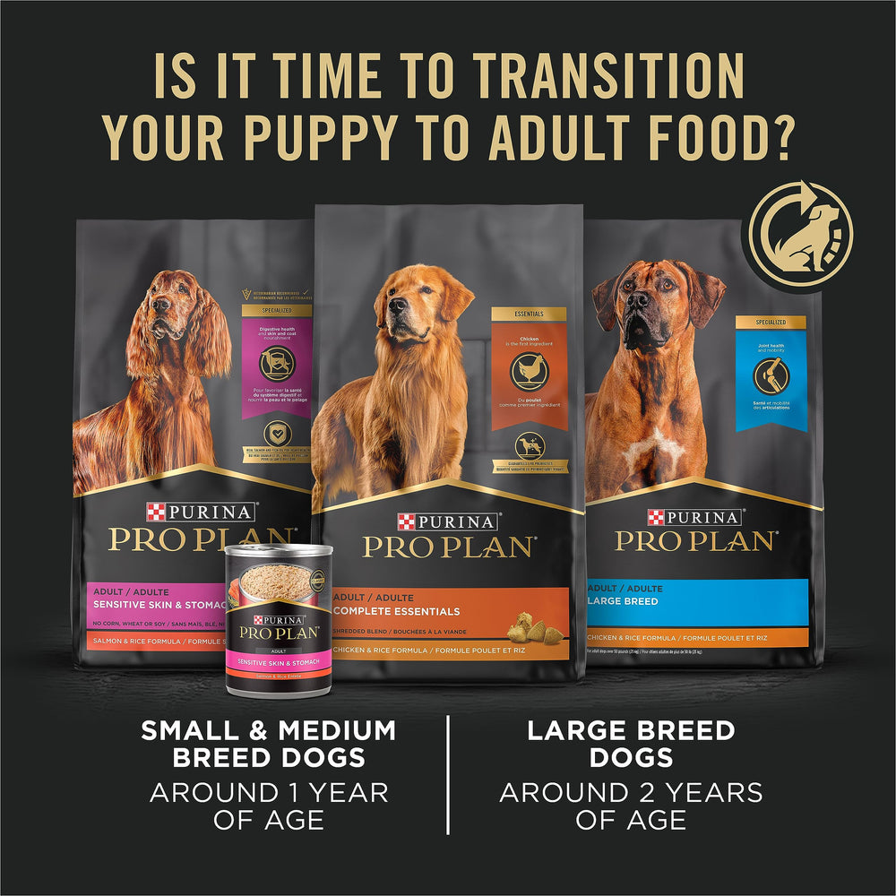 Purina Pro Plan High-Protein Puppy Food 18 lb bag.