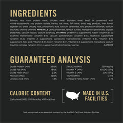 Purina Pro Plan salmon ingredient emphasizes protein and rich flavor for cats.