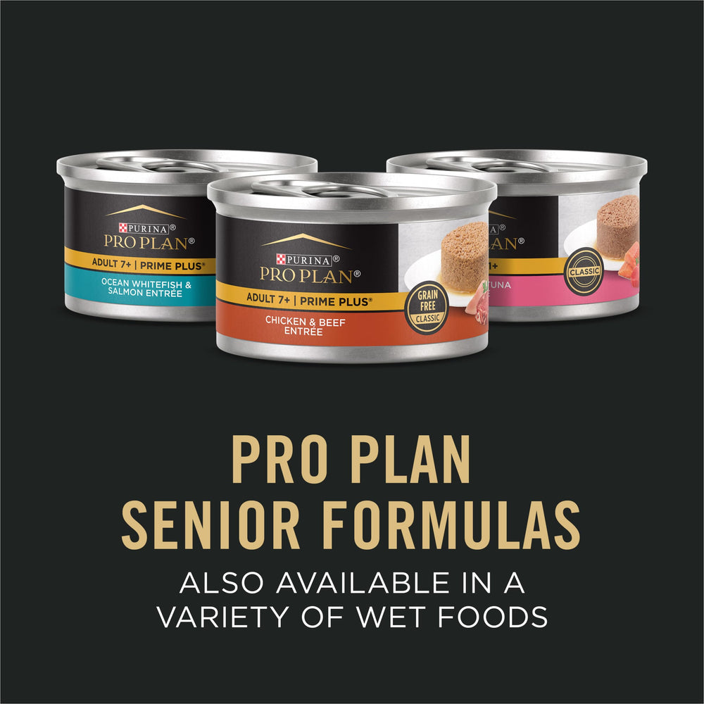 Veterinarian recommendation statement on Purina Pro Plan Senior box