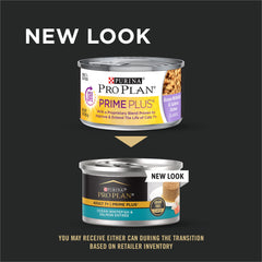 Purina Pro Plan Senior Cat Food pate close-up shows real ocean whitefish