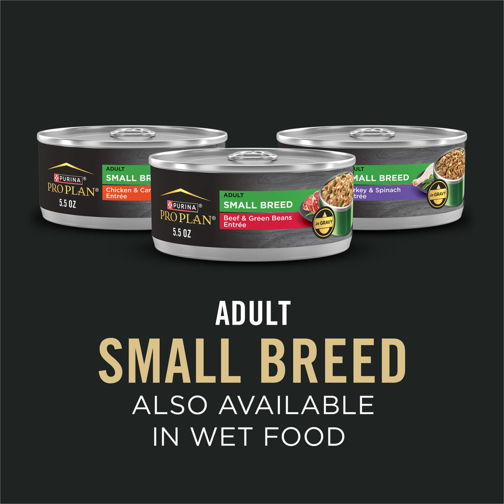 Purina Pro Plan Small Breed 18 lb bag ready for daily meals