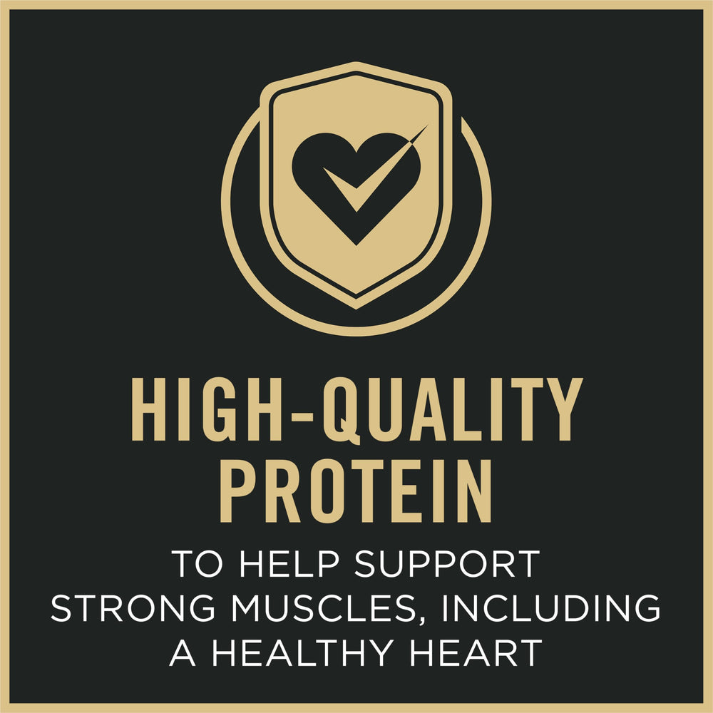 Purina Pro Plan Small Breed 7 Plus ingredients label emphasizing real chicken.