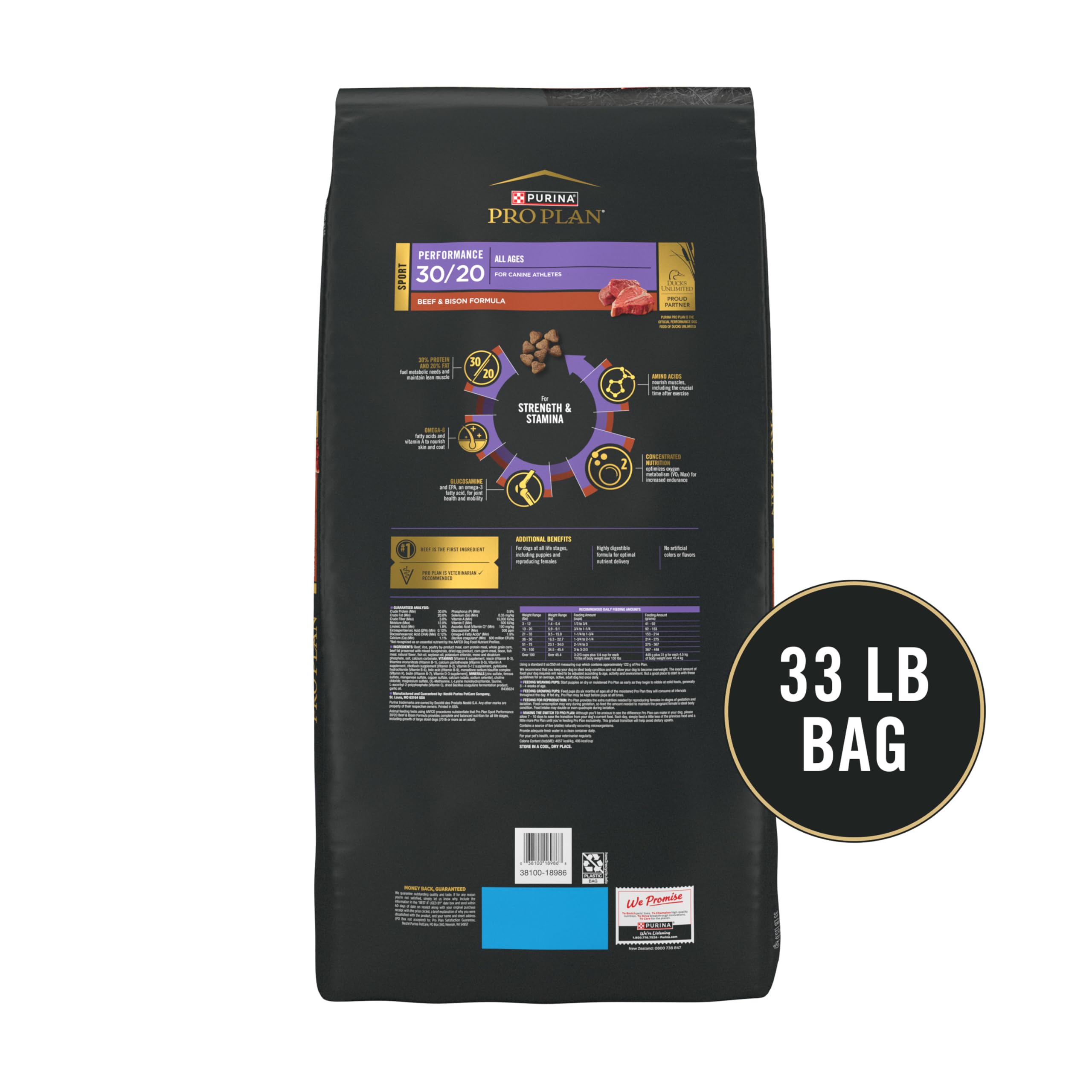 Purina Pro Plan Sport supports energy during endurance activities.