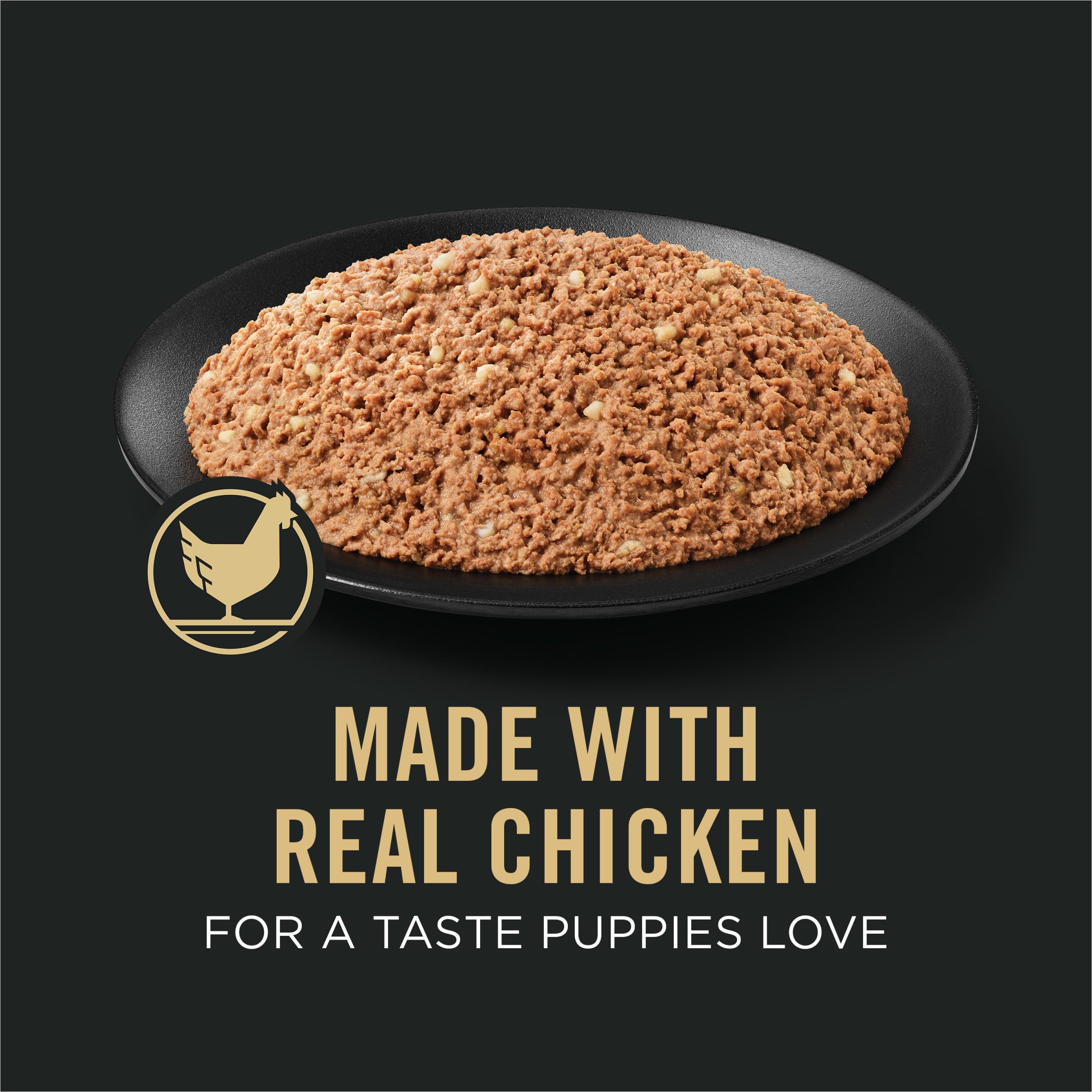 Purina Pro Plan Sport puppy can highlighting DHA for brain and vision support.
