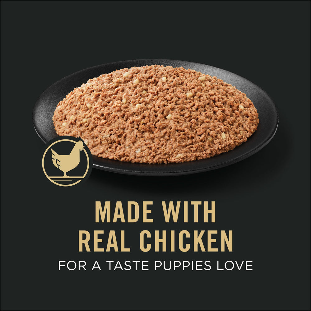 Purina Pro Plan Sport puppy can highlighting DHA for brain and vision support.
