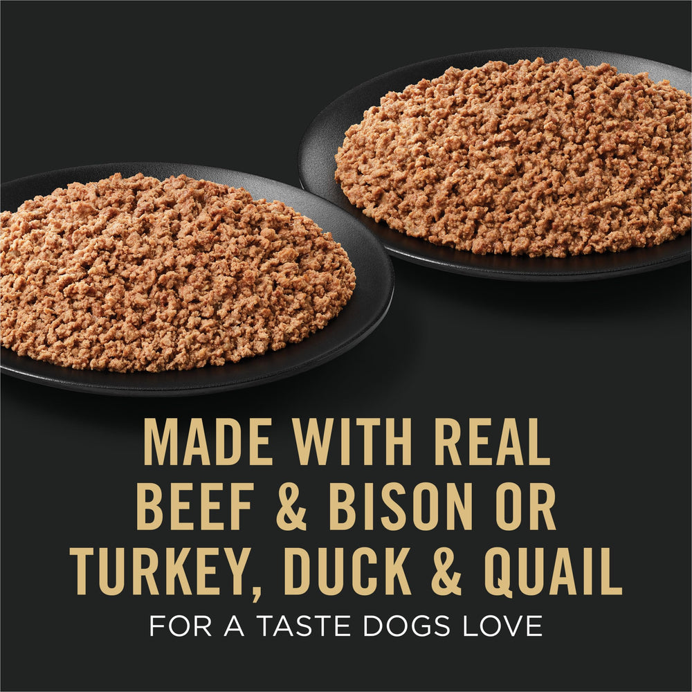 Purina Pro Plan Sport Turkey, Duck and Quail Entree cans provide flavorful variety for daily meals.