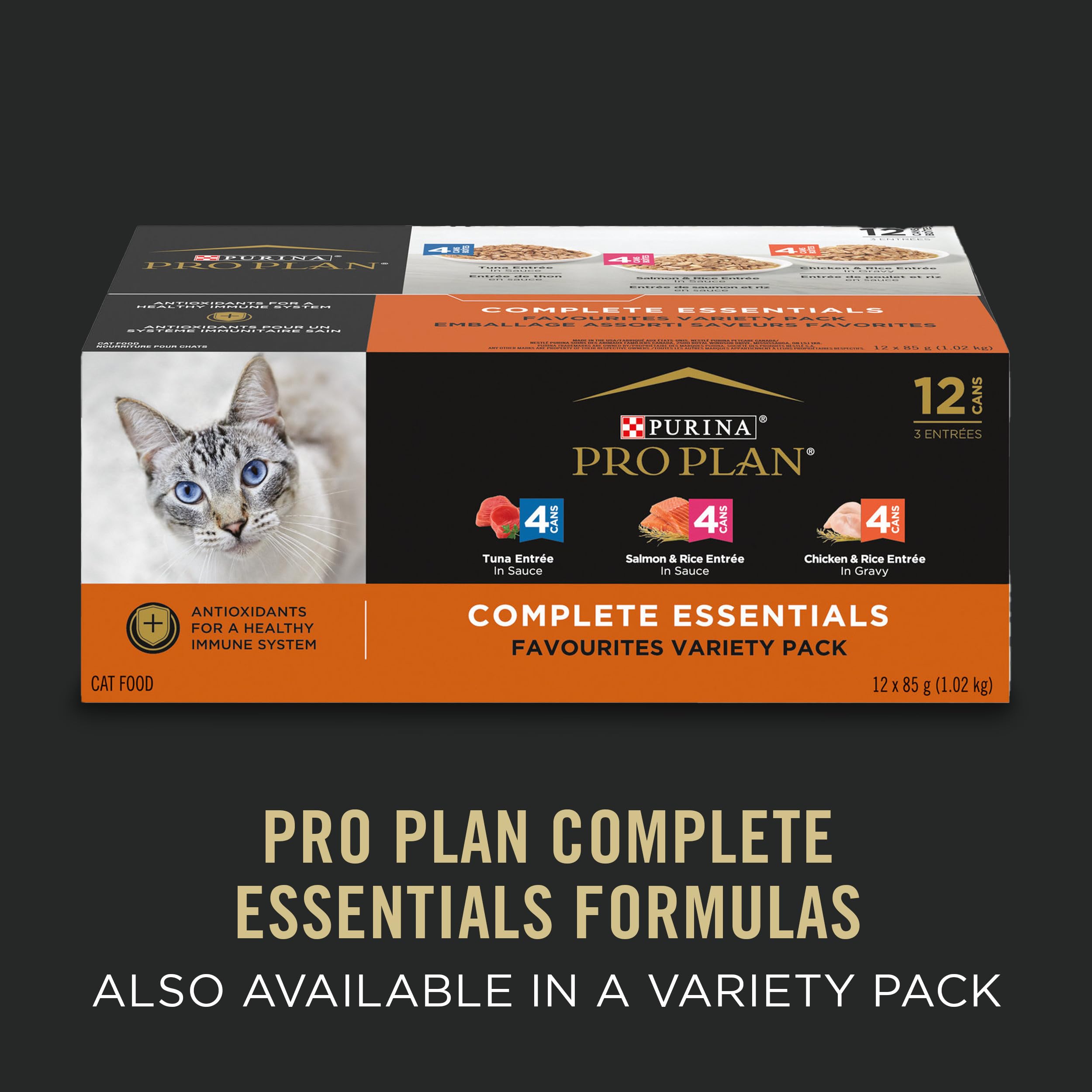 Purina Pro Plan Tuna Entree in Sauce cat enjoying meal highlights palatability