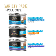 Purina Pro Plan Urinary ocean whitefish entrée can close-up; protein-rich flavor.