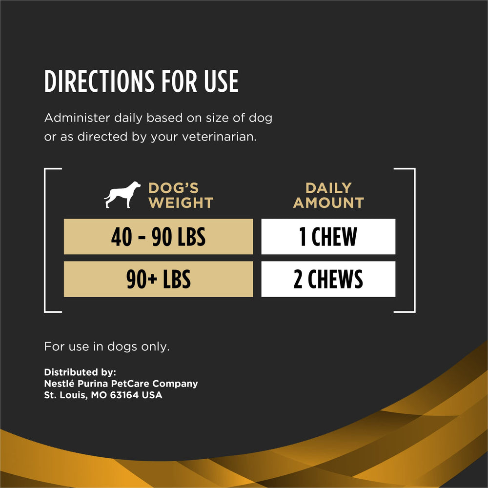 Purina Pro Plan Vet small dog hip health supports active aging.