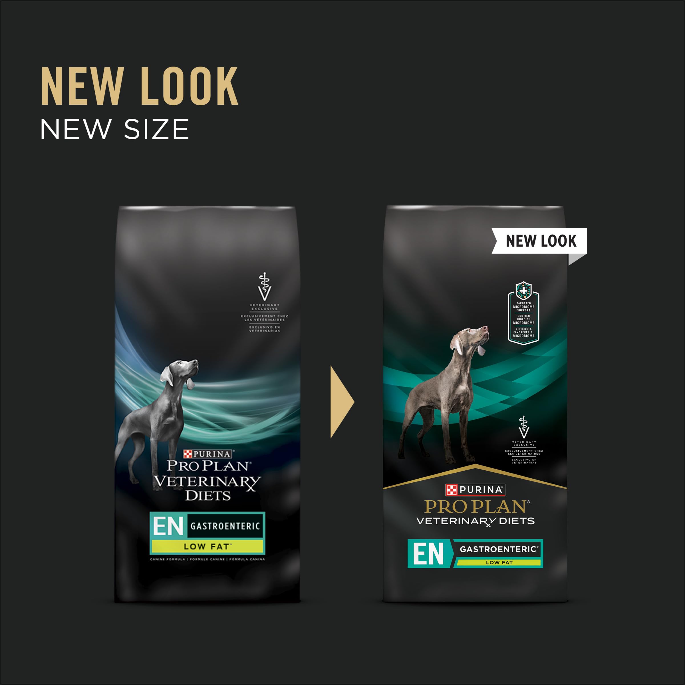 Purina Pro Plan Veterinary Diets EN Gastroenteric Low Fat kibble close-up shows easy digestion
