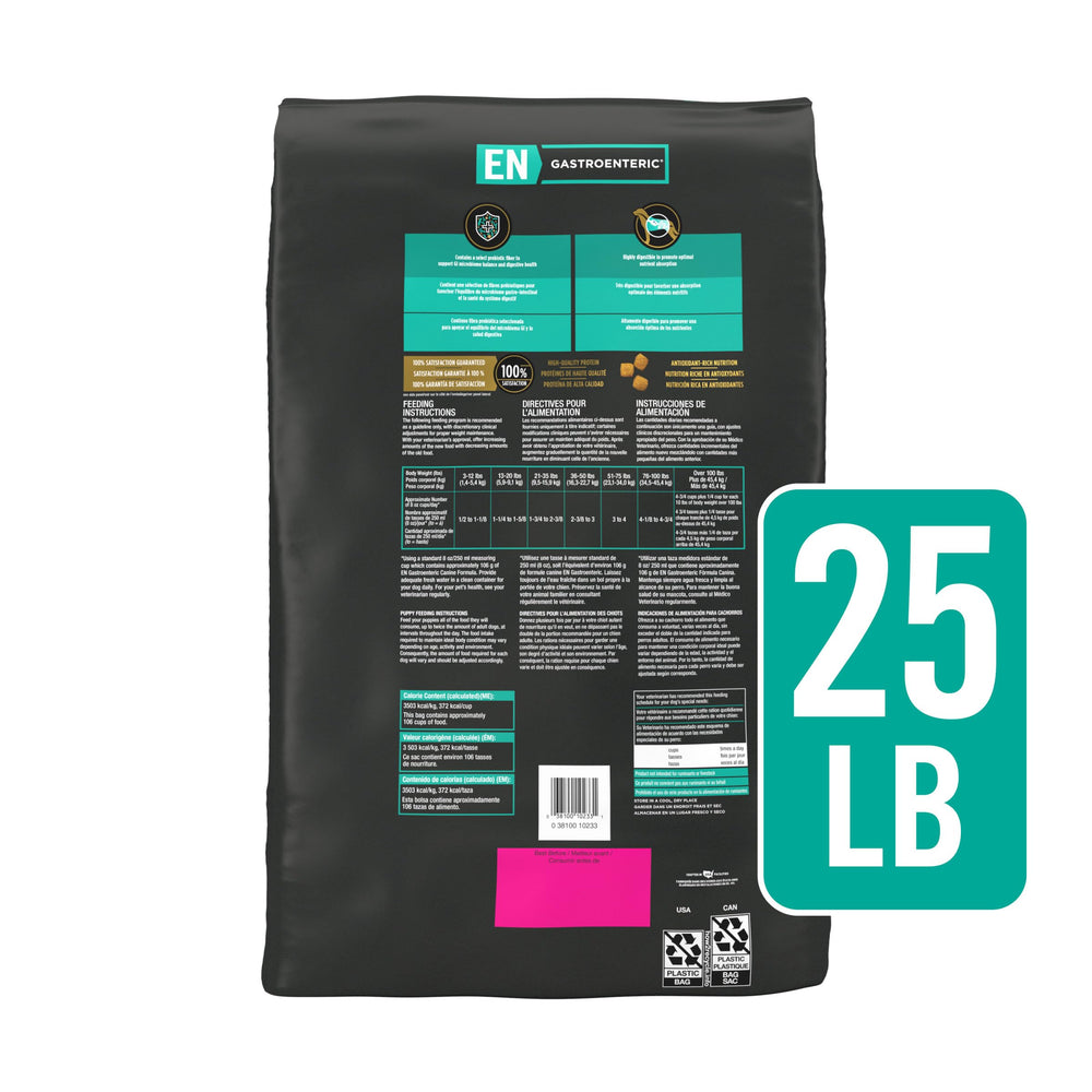Purina Pro Plan EN Gastroenteric bag on shelf signals trusted veterinary diet.