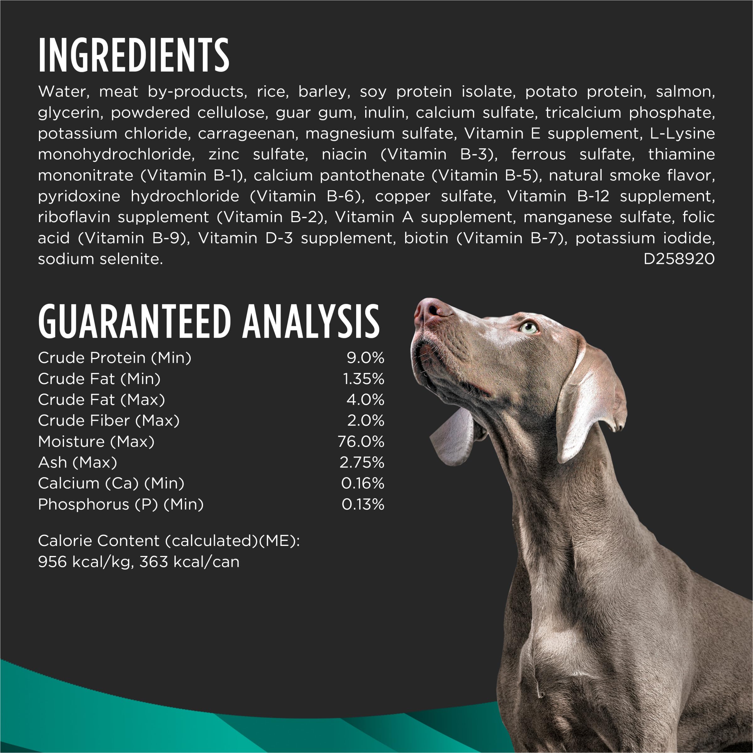 Purina Pro Plan Veterinary Diets EN Gastroenteric Low Fat wet dog food 13.4 oz can front view.