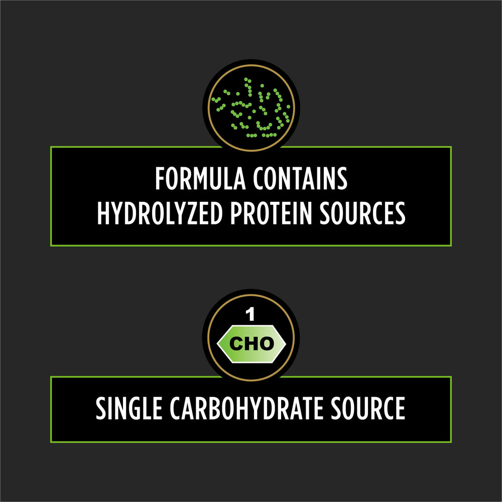 Purina Pro Plan Veterinary Diets HA hydrolyzed kibble closeup, high digestibility supports nutrient absorption.