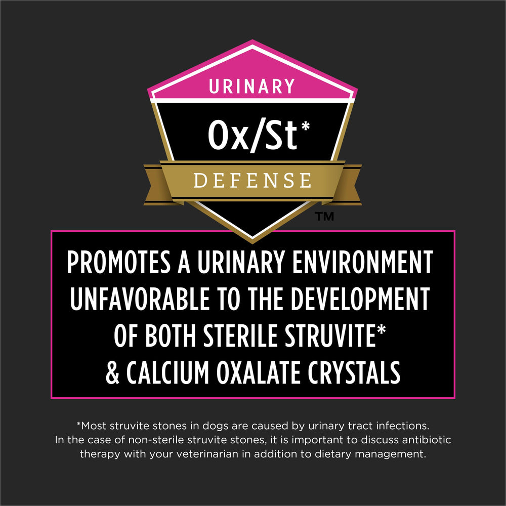 Purina Pro Plan UR urinary ox/st kibble close-up showing texture