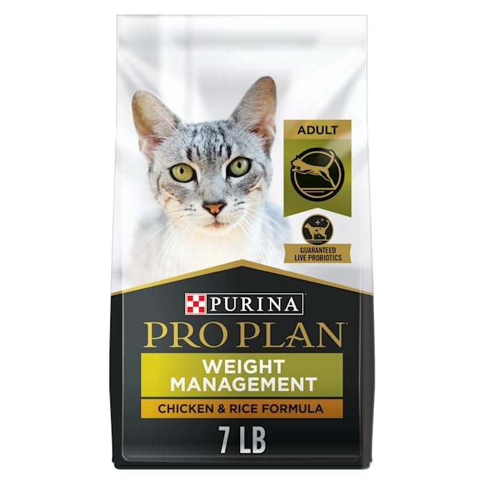 Purina Pro Plan Weight Management ingredient label emphasizing quality protein sources