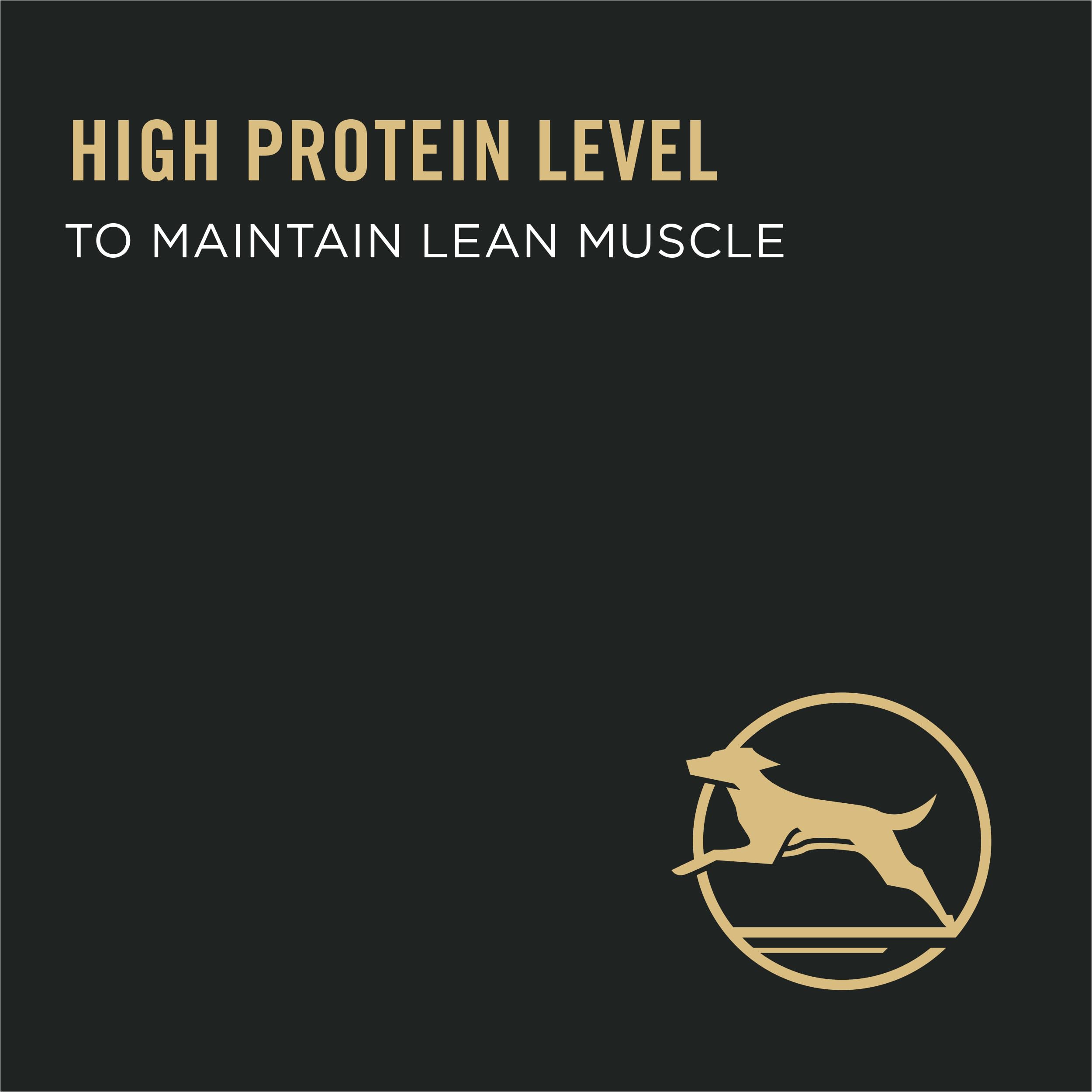 Purina Pro Plan Weight Management real chicken chunks indicate high-protein lean muscle support.