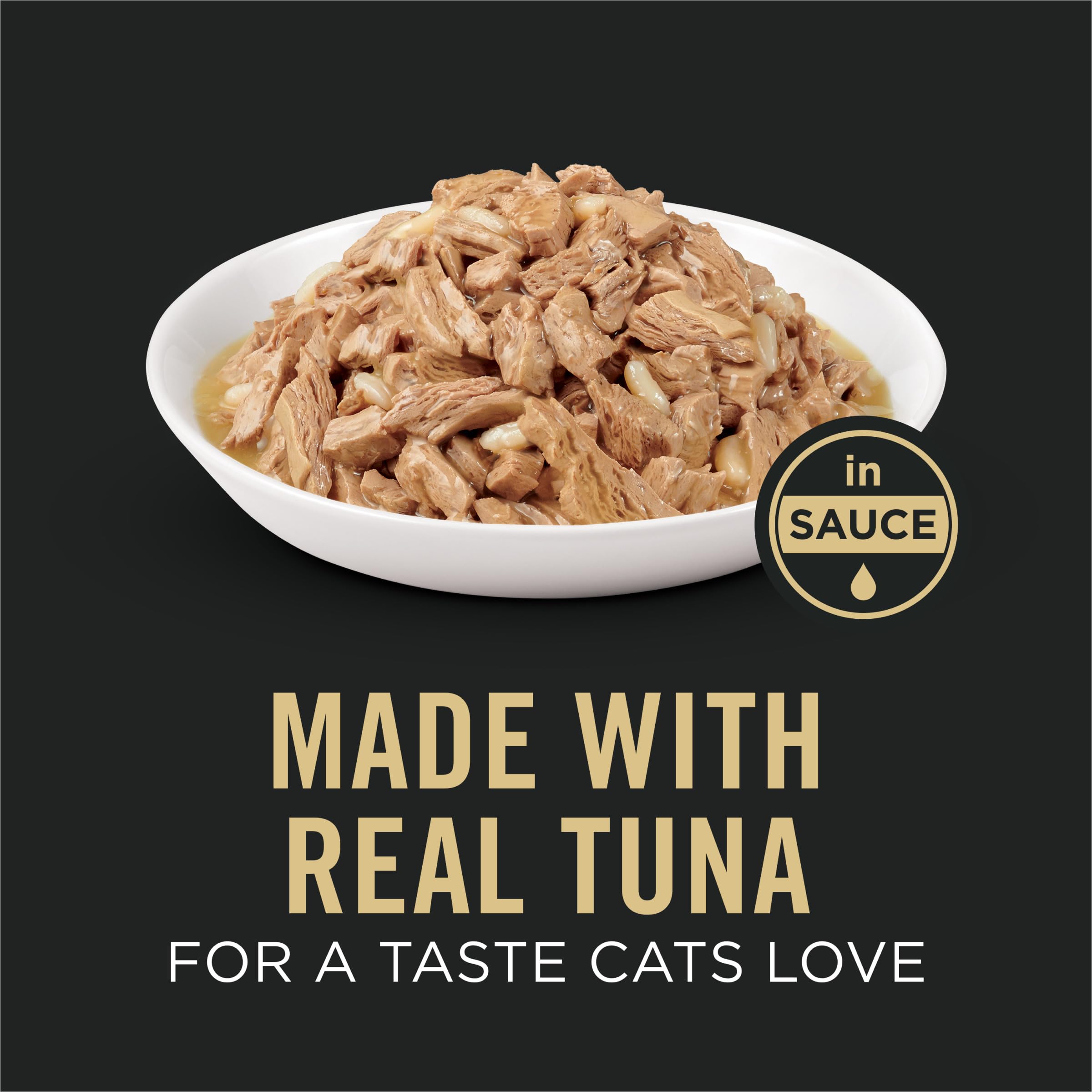 Purina Pro Plan Weight Management tuna and rice entrée sliced tuna close-up showcases protein source