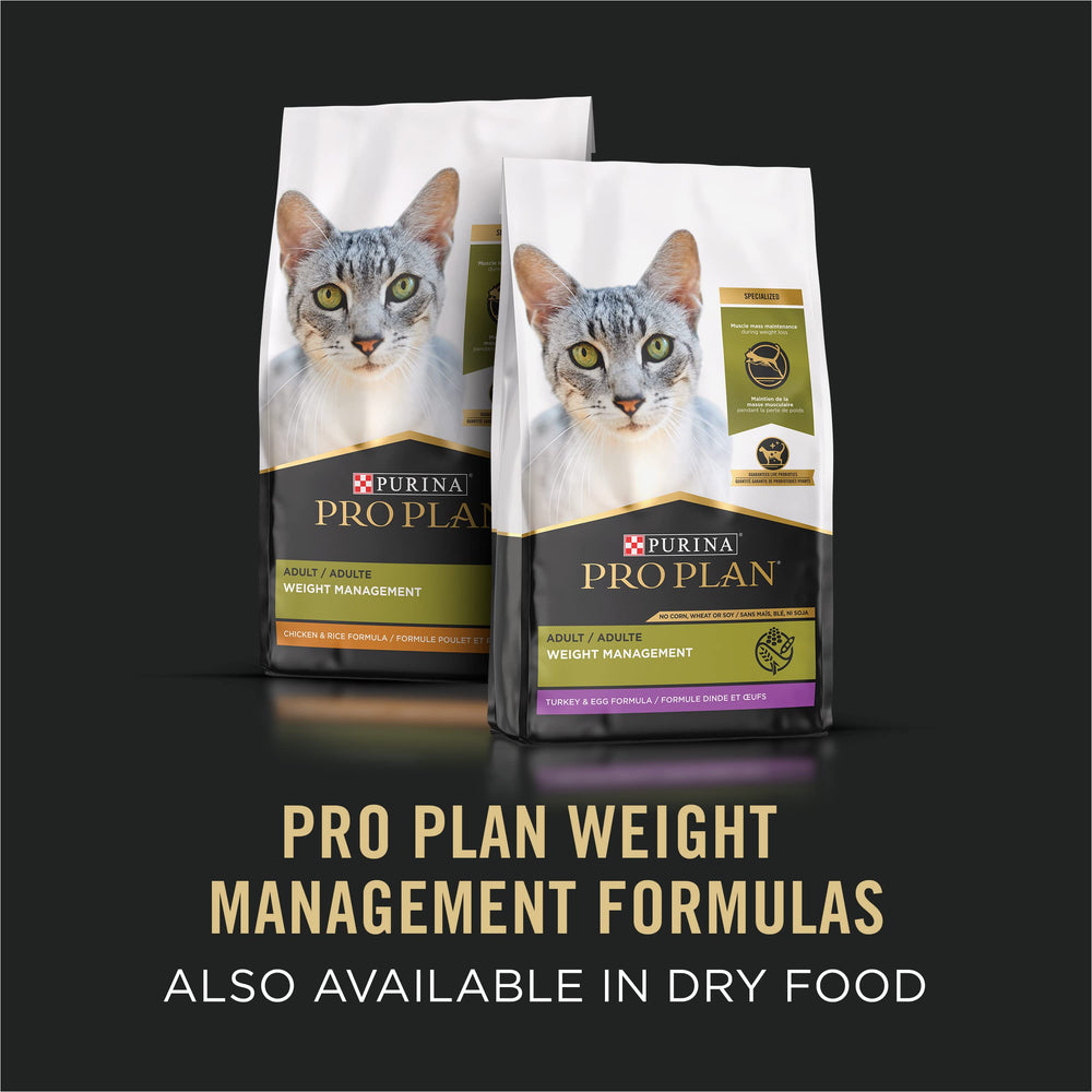 Purina Pro Plan Weight Management wet food delivers a satisfying meal
