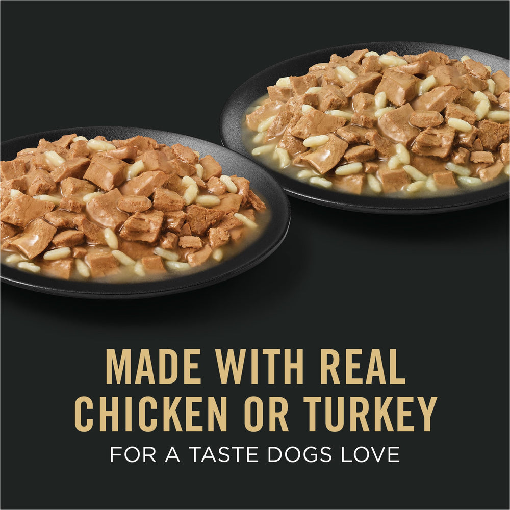 Purina Pro Plan Weight Management Variety Pack box front showing two entrees in gravy.