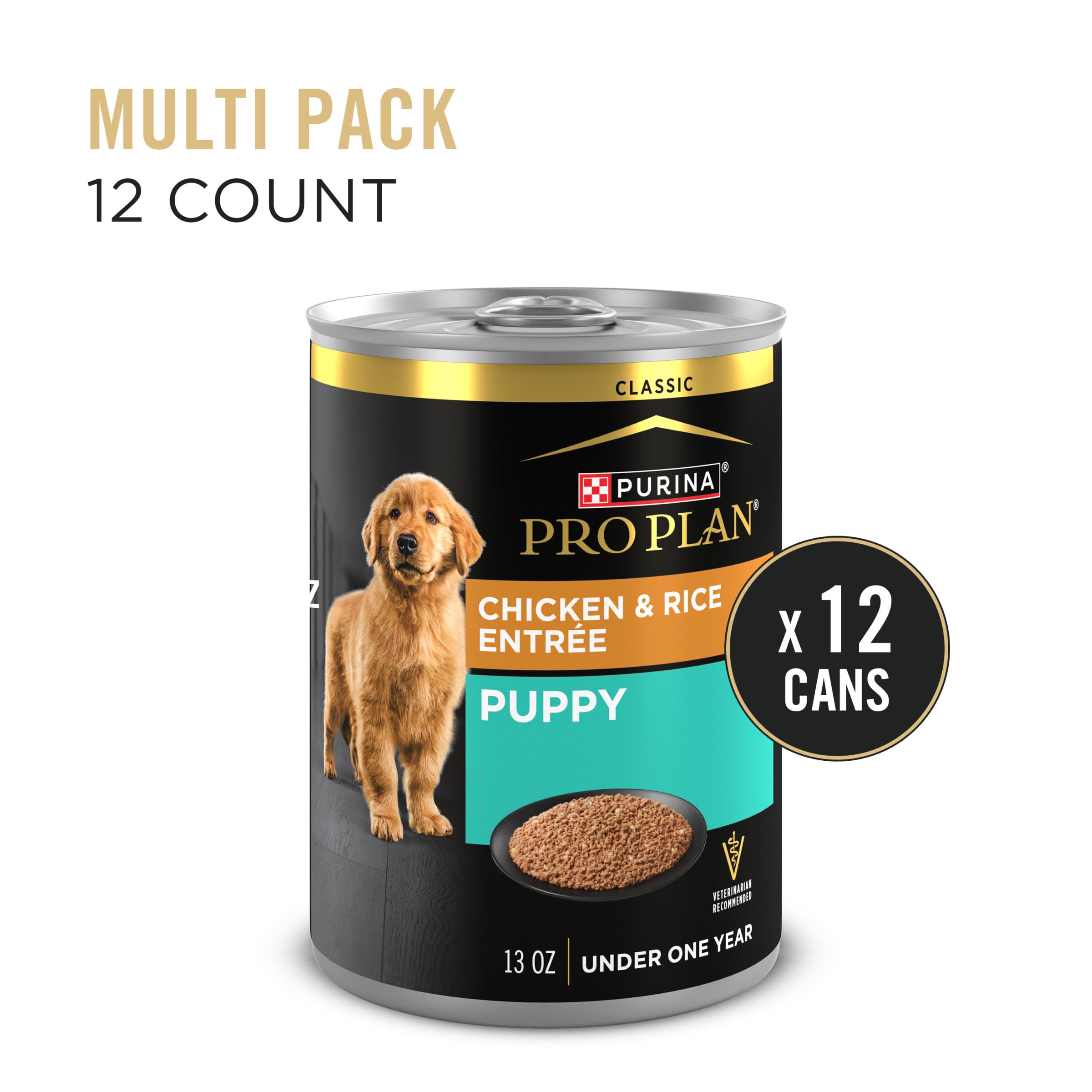 Close-up of Purina Pro Plan puppy pate texture.