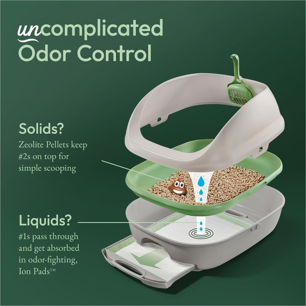 Purina Tidy Cats Breeze dust-free pellets help keep floors clean.