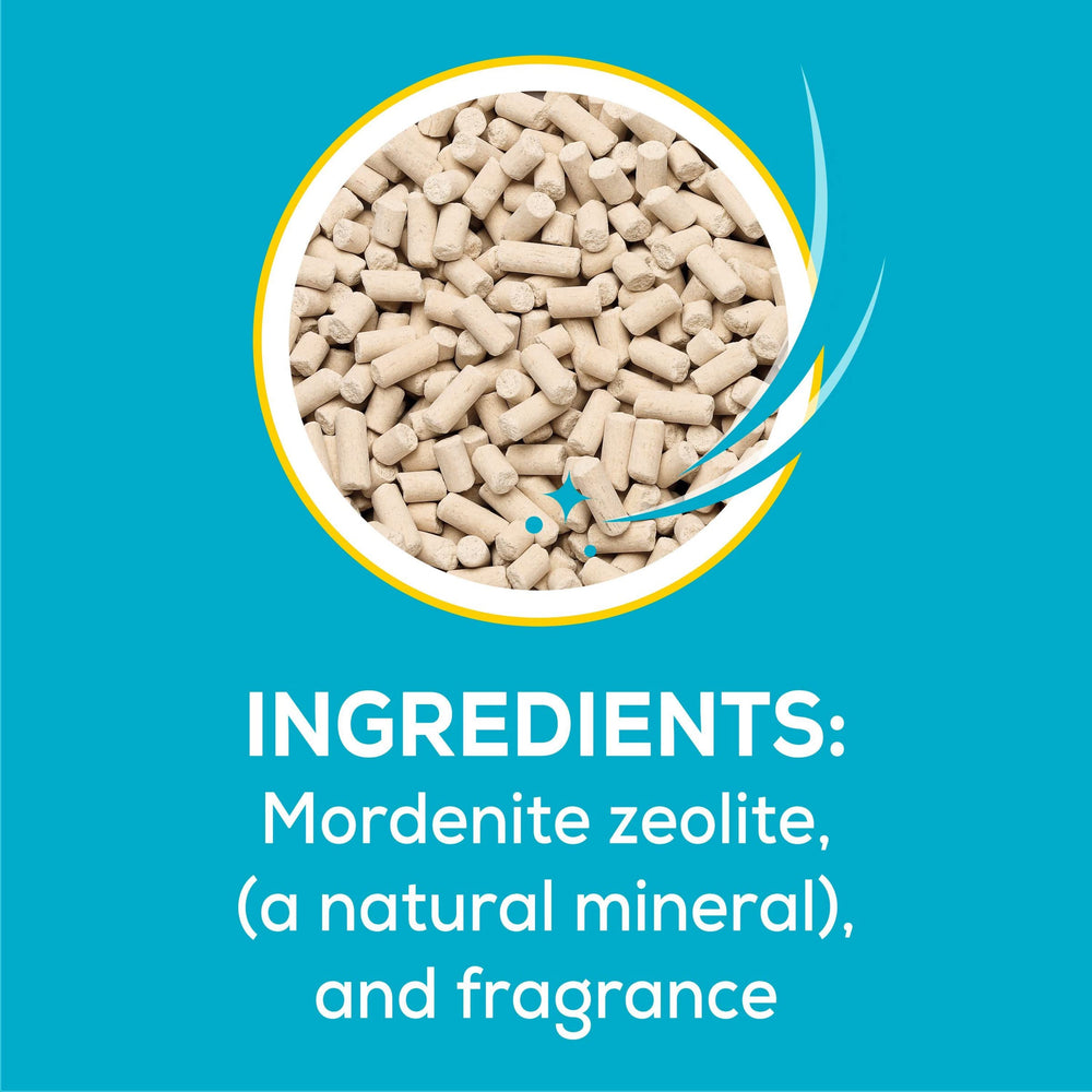 Purina Tidy Cats Breeze easy-scoop pellets simplify daily cleanup.