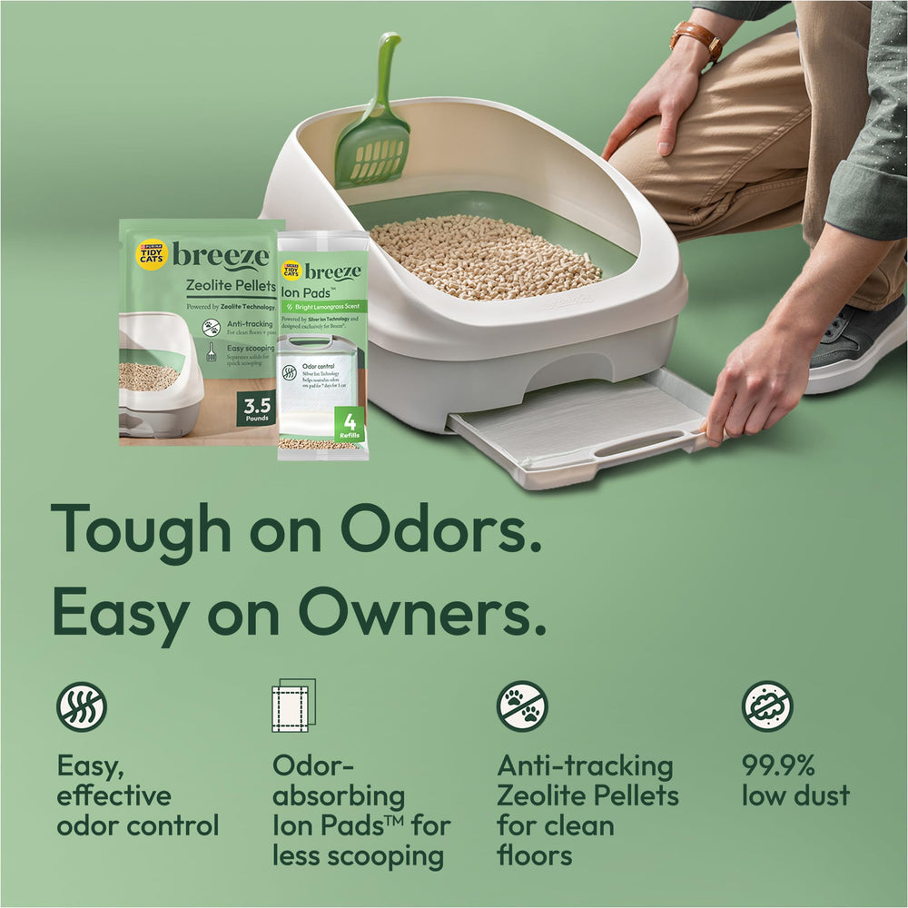 Purina Tidy Cats Breeze refill pack keeps your Breeze system ready.