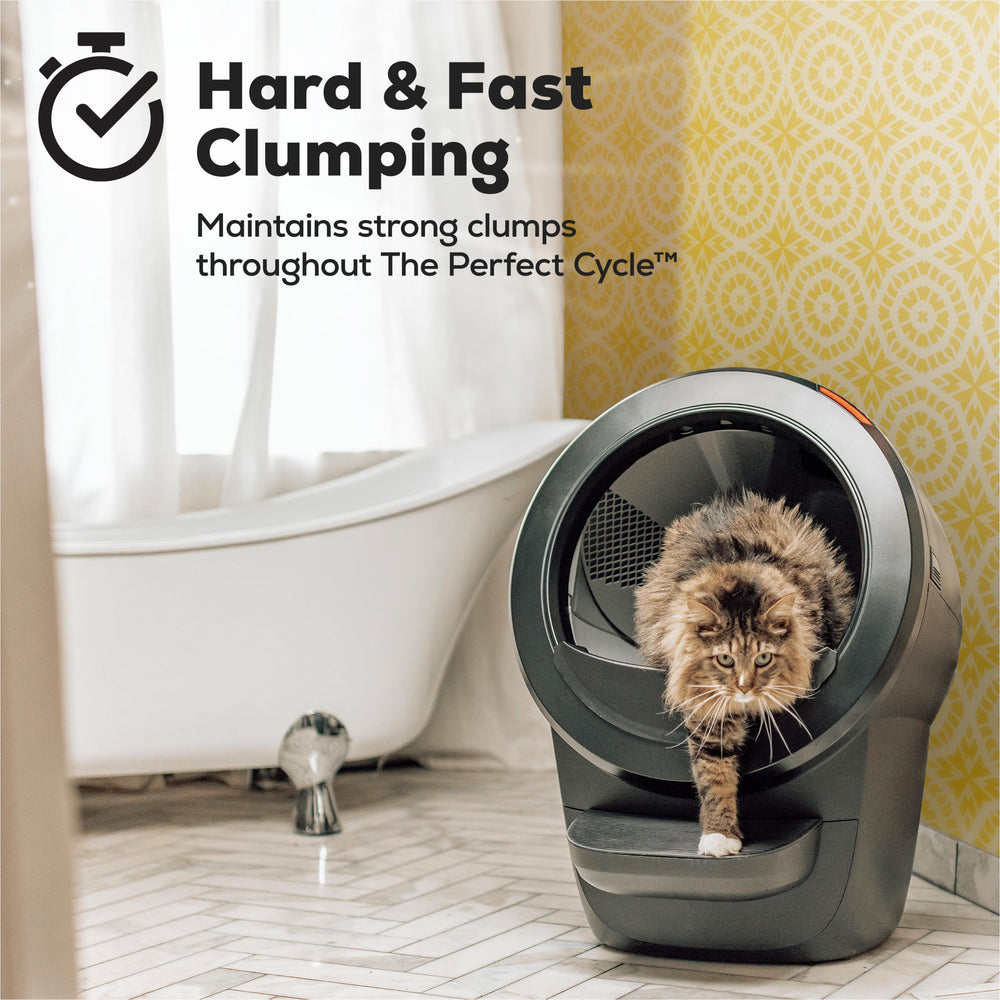 Purina Tidy Cats hard-clumping formula forms strong clumps during cycles
