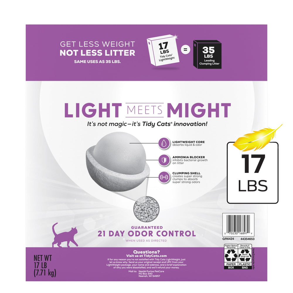 Purina Tidy Cats LightWeight 17 lb box for larger households
