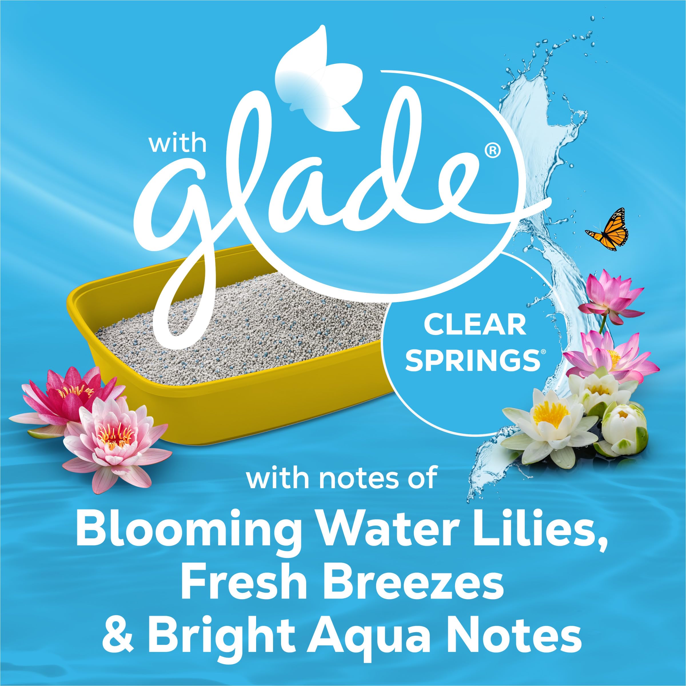 Low-dust formula pours cleanly into a litter box.