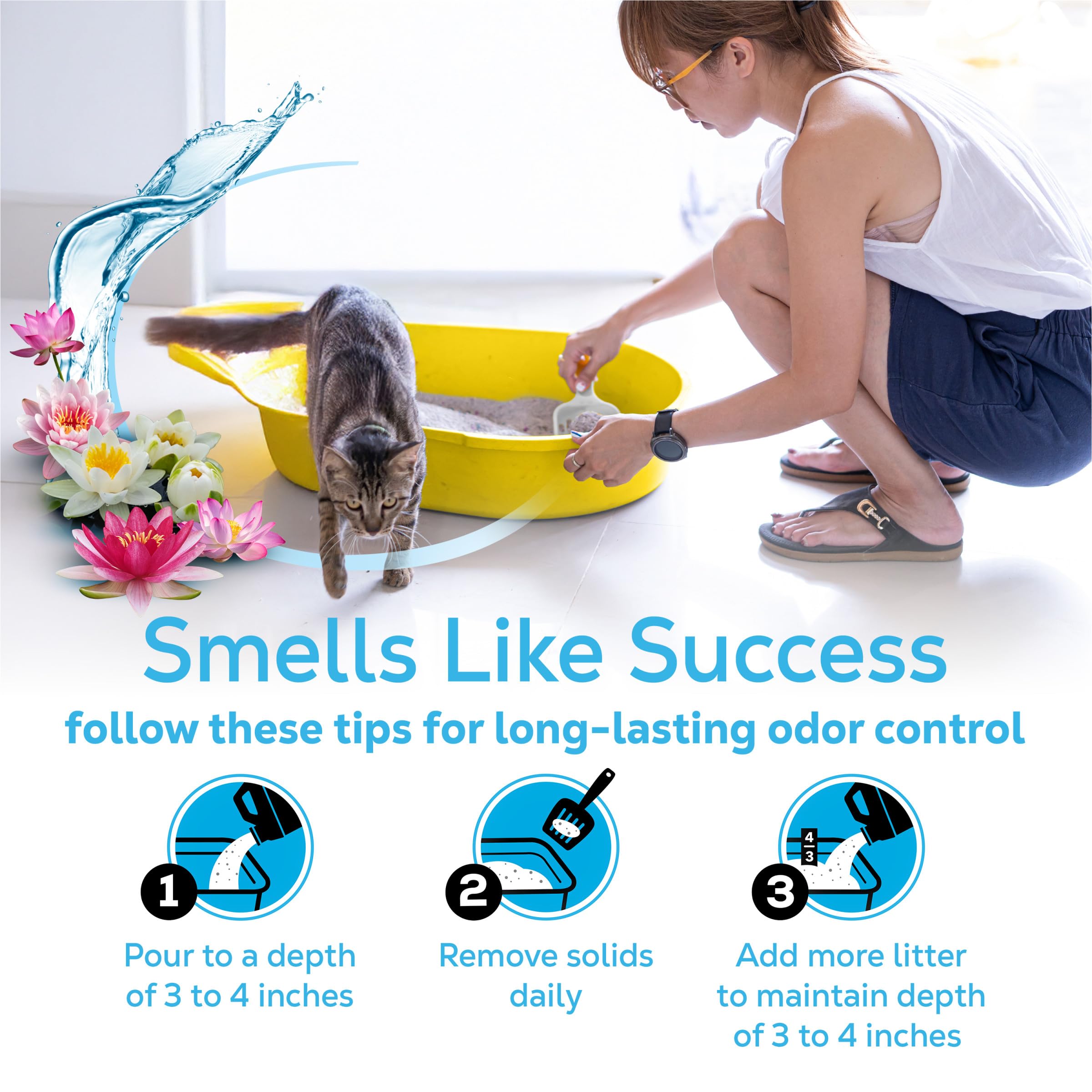 Moisture-locking litter keeps cats dry and comfortable.