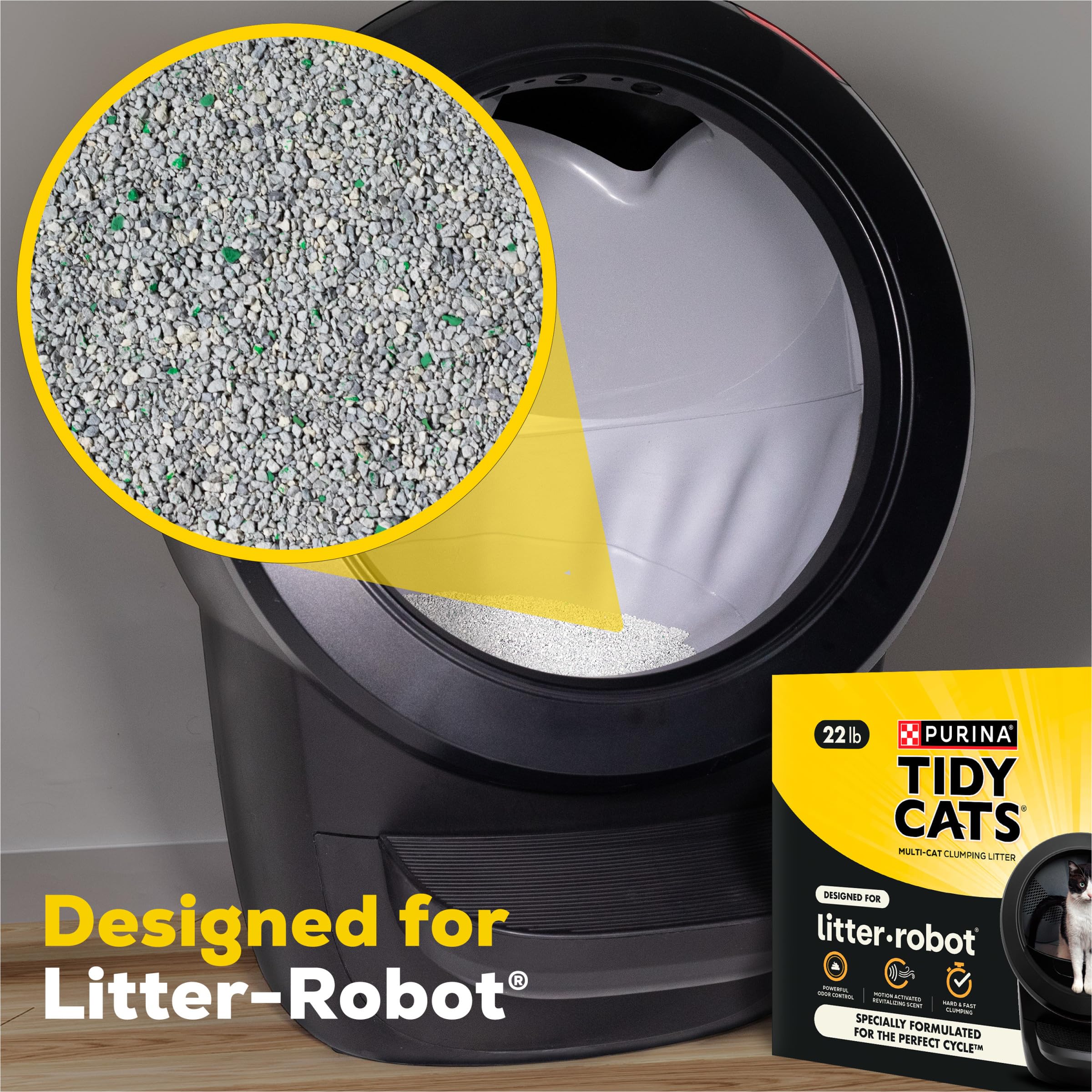 Purina Tidy Cats motion-activated scent boosts freshness with every cycle