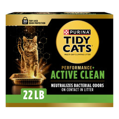 Purina Tidy Cats Performance Plus packaging front highlighting strong odor control.