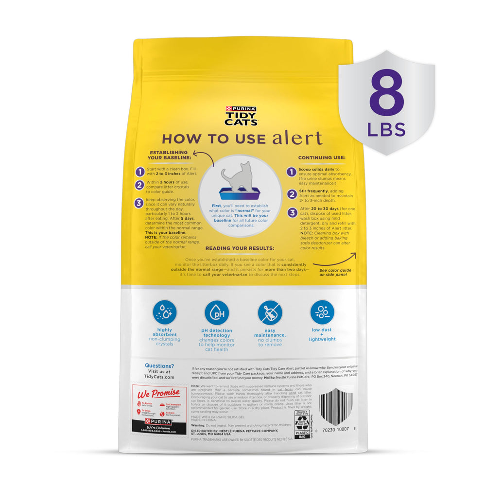 Trusted Purina Tidy Cats brand supports health-monitoring features in this litter.