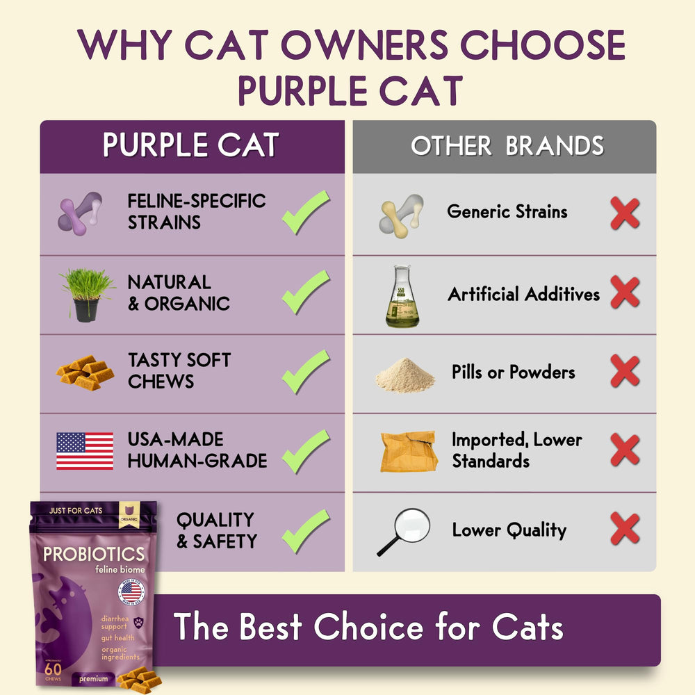 Purple Cat Feline Biome easy daily use promotes consistency in daily routine.