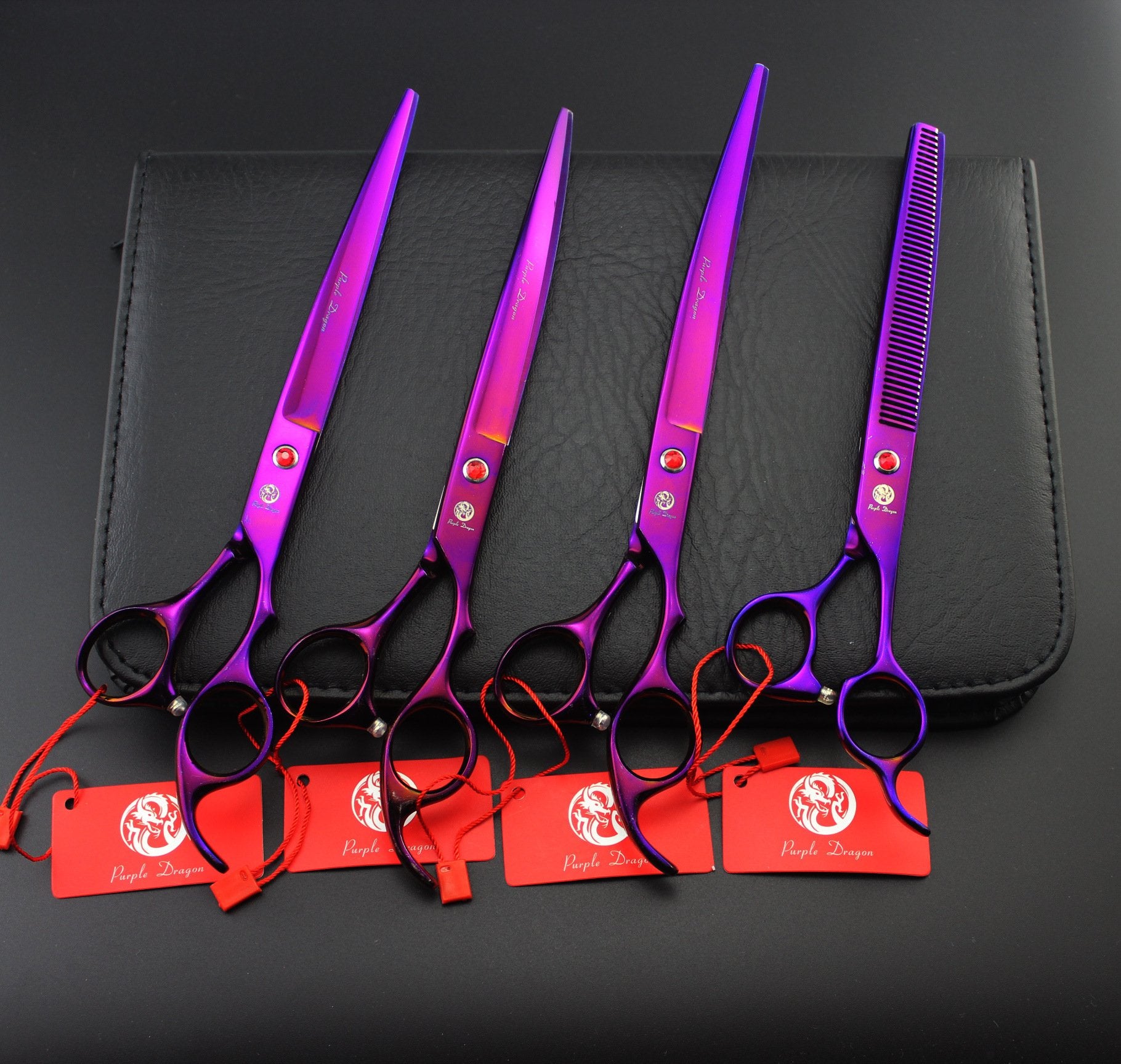 Purple Dragon ergonomic balance promotes reduced fatigue during long grooming sessions.