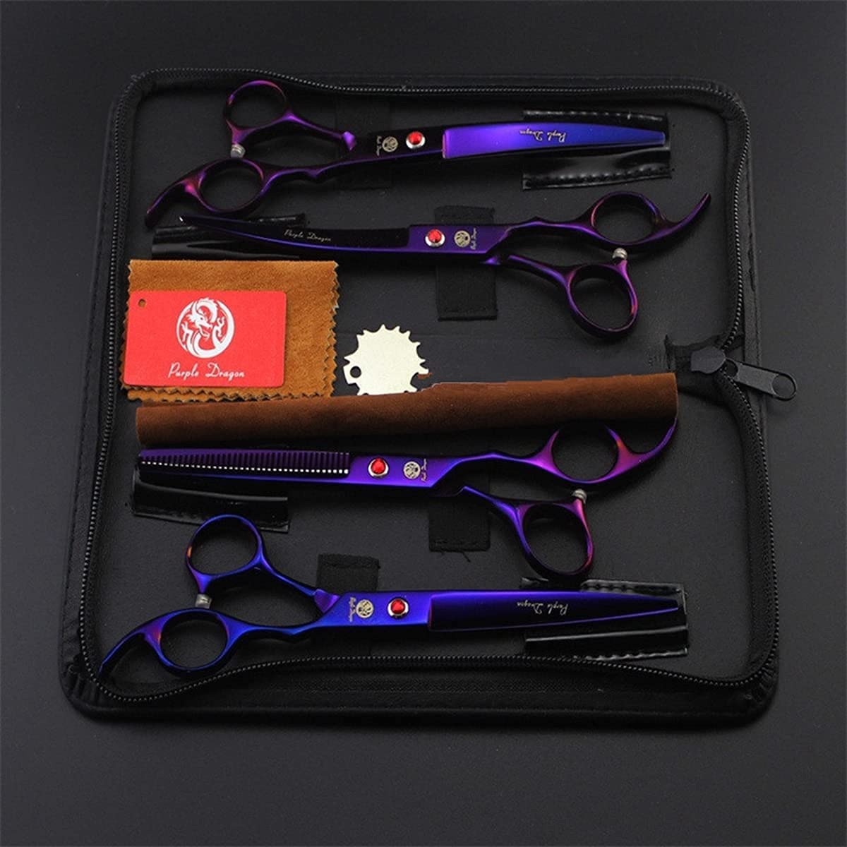 Purple Dragon 62 HRC Japan stainless steel blades deliver durable sharpness.