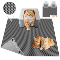 Purr Mates XL honeycomb catcher mat traps litter from paws