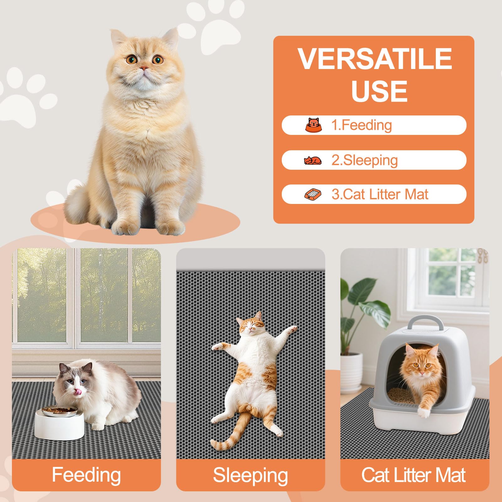 Purr Mates XL covers a large area under multiple litter boxes