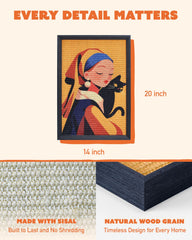 PURRDEE durable sisal scratchpad providing natural texture for daily scratching.