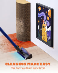 PURRDEE space-saving wall scratcher blending with home decor and cat exercise.