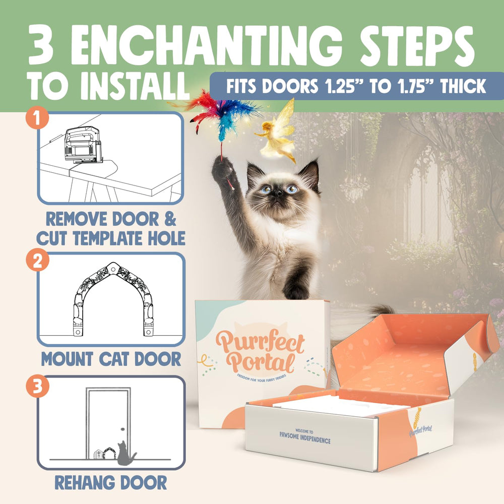 Purrfect Portal blends with decor, discreetly hiding litter and promoting fresh rooms.