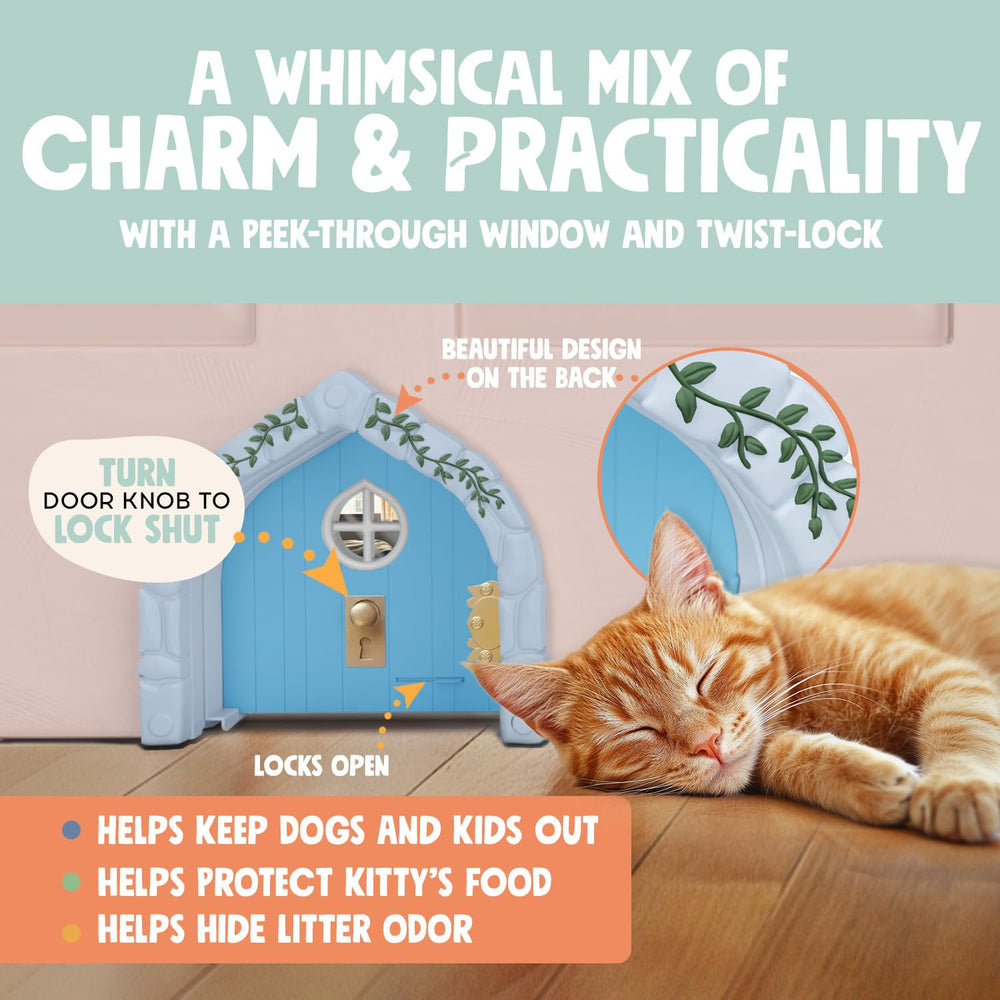 Purrfect Portal door fits solid or hollow core doors for versatile installation.